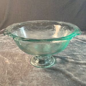 VTG Glass Dish on Pedestal
